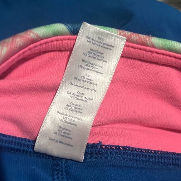 Ivivva by Lululemon Girls sz 10 Blue Pleated Skort Elastic Waist Pull-On - Picture 5 of 7